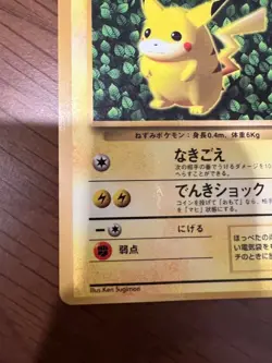 Pokemon Ivy Pikachu CoroCoro Promo Glossy Ken Sugimori Error Japanese LP - Image 4