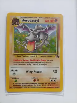 Aerodactyl 1/62 | Fossil Set | Holo Rare | Pokemon TCG Card WOTC 1999 - Image 1