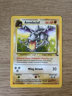 Aerodactyl 1/62 | Fossil Set | Holo Rare | Pokemon TCG Card WOTC 1999 - Image 1