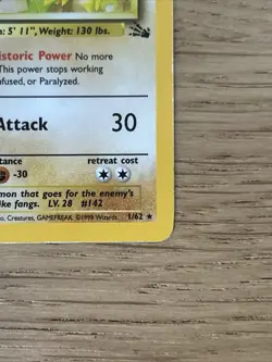 Aerodactyl 1/62 | Fossil Set | Holo Rare | Pokemon TCG Card WOTC 1999 - Image 5