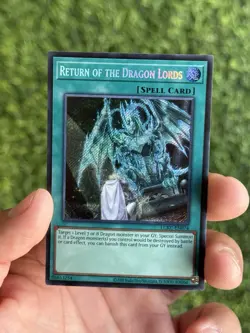 *** RETURN OF THE DRAGON LORDS *** SECRET RARE LCKC-EN074 NM YUGIOH! - Image 1