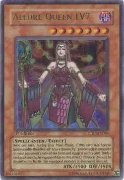 Yugioh! LP Allure Queen LV7 - CDIP-EN008 - Ultra Rare - 1st Edition Lightly Play - Image 1