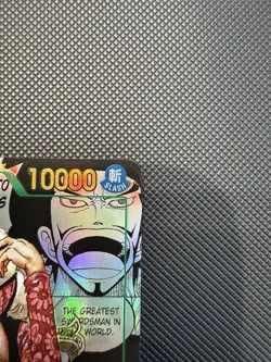 One Piece Dracule Mihawk OP14-119 Manga Alternate Art NM The Azure Sea’s Seven - Image 3