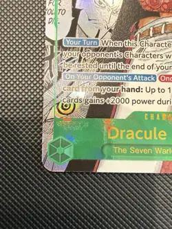 One Piece Dracule Mihawk OP14-119 Manga Alternate Art NM The Azure Sea’s Seven - Image 4