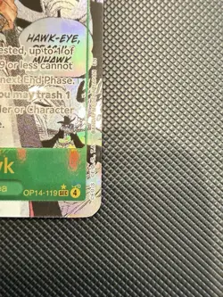 One Piece Dracule Mihawk OP14-119 Manga Alternate Art NM The Azure Sea’s Seven - Image 5