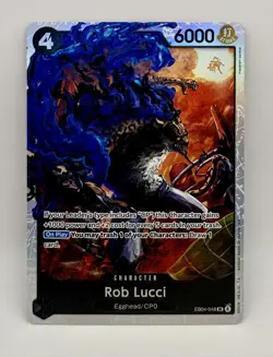 Rob Lucci EB04-048 Adventure on Kami's Island Foil One Piece TCG SR NM - Image 1