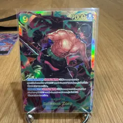 One Piece Roronoa Zoro OP06-118 SEC SR Foil Character Premium Booster NM ENGLISH - Image 1