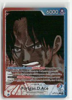 One Piece Carrying On His Will #OP13-002 Portgas.D.Ace (002) (Alternate Art) - Image 1