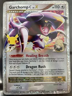 Garchomp C Lv.X 145/147 HOLO Celebrations Pokemon 25th Anniversary NM - Image 1