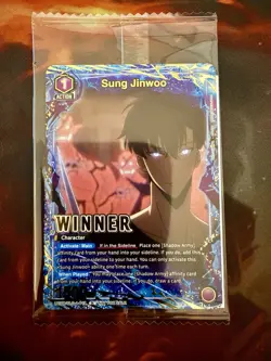 Sung Jinwoo Alternate Art Winner Foil - UEPR/SLG-1-019 NM - Union Arena - Image 1