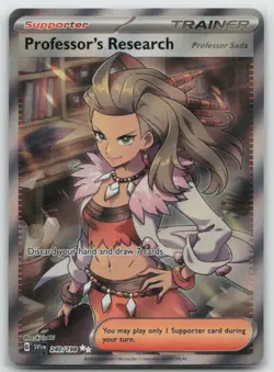 Pokemon - Professor's Research 240/198 Ultra Rare - Scarlet & Violet Base - NM - Image 1