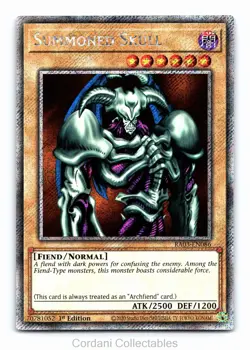 Summoned Skull RA03-EN086 - Platinum Secret Rare - YuGiOh Card - Near Mint - Image 1