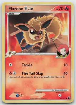 Pokemon - Flareon E4 60/111 Common Normal - Rising Rivals - LP - Image 1