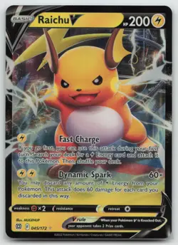 Pokemon - Raichu V 045/172 Ultra Rare Holofoil - SWSH09: Brilliant Stars - NM - Image 1