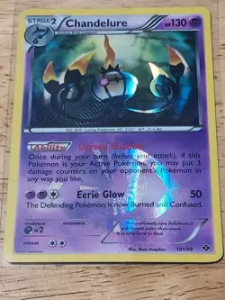 Chandelure (Secret) 101/99 Next Destinies Holo (Read Description) - Image 2