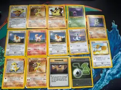 Vintage Pokemon Card Lot tcg Legendary Collection 14 Card Bundle original - Image 1