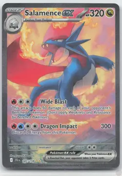 Salamence ex 187/187 Special Illustration Rare Journey Together Near Mint - Image 1
