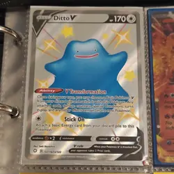 Pokemon Ditto V SV118/SV122 Shining Fates Shiny Vault Shiny Holo Rare 170HP - Image 1
