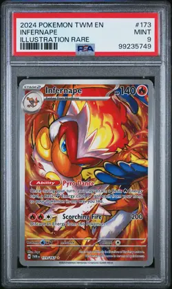 Pokemon Infernape Pokemon Twm En-Twilight Masquerade 173 PSA 9 - Image 1