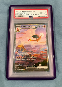2023 Pokemon EN-Mew 151 Charizard ex 199/165 SIR GEM MINT PSA 10 - Image 3