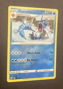 Pokemon Gyarados 040/192 Reverse Holo Rare Rebel Clash NM - Image 3