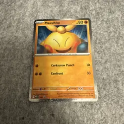 Makuhita 68 Black Star Promo - Pokemon TCG Perfect Order LP edge Wear - Image 1