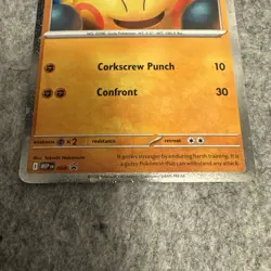 Makuhita 68 Black Star Promo - Pokemon TCG Perfect Order LP edge Wear - Image 3