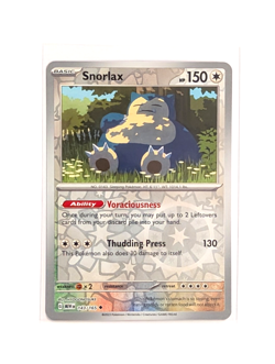 Snorlax 143/165 Uncommon Reverse Holo NM/M POKEMON TCG S&V 151 MEW ENGLISH - Image 1