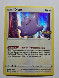 Ditto 053/078 Holo Rare Pokemon GO Pokemon NM - Image 1