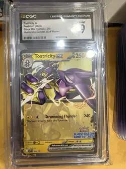 Toxtricity ex 215 Pokemon Scarlet & Violet Promo Contest Winner CGC 9 Regular - Image 1
