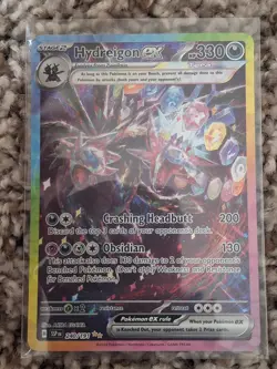 Pokemon TCG Hydreigon EX Full Art Holo SIR nm 240/191 Sv08 SSP - Image 1