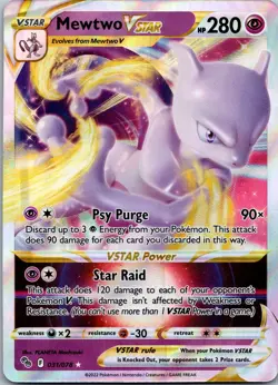 Mewtwo VSTAR 031/078 - Pokemon GO Pokemon TCG NM - Image 1