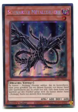 Yu-Gi-Oh! Schwarzer Metalldrache Collectors Rare RA04-DE016 - Image 1