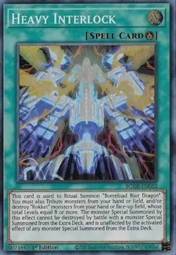 1x (NM) Heavy Interlock - BODE-EN052 - Super Rare - 1st Edition YuGiOh - Image 1