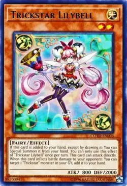 1x (LP) Trickstar Lilybell - COTD-EN006 - Rare - Unlimited Edition YuGiOh - Image 1