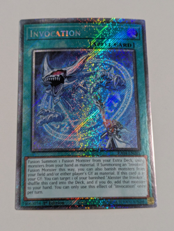 Invocation Platinum Secret Rare Yugioh - Image 1