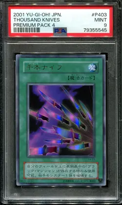 YUGIOH - PSA 9 - THOUSAND KNIVES - P4-03 - PREMIUM PACK 4 - JAPANESE OCG - Image 1