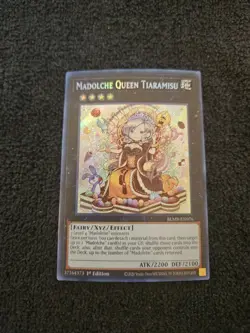Madolche Queen Tiaramisu BLMR-EN076 Secret Rare YuGiOh - Image 1