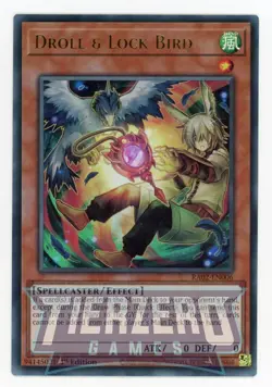 Yugioh RA02-EN006 - Droll & Lock Bird (Alt Art) - Ultra Rare - Image 1