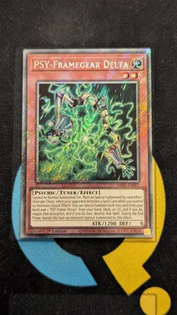 RA05-EN007 PSY-Framegear Delta Platinum Secret Rare 1st Ed YuGiOh - Image 1