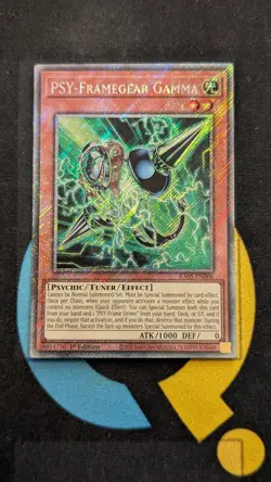 RA05-EN006 PSY-Framegear Gamma Platinum Secret Rare 1st Ed YuGiOh - Image 1