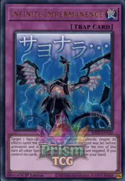 1st ed Infinite Impermanence ultra rare RA05-EN140 Yugioh - Image 1