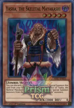1st ed Yasha, the Skeletal Mayakashi super rare HISU-EN031 Yugioh - Image 1