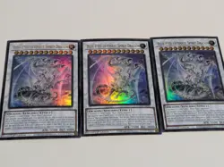 3x Ultra Rare Blue-Eyes Ultimate Spirit Dragon Yugioh White Destiny SDWD - Image 1