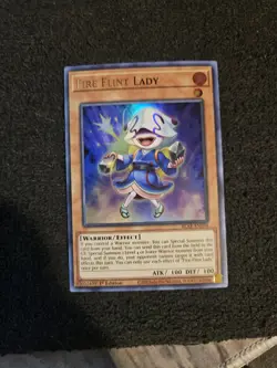Yugioh! Fire Flint Lady - 1st Ed Ultra Rare - BLAR-EN034 - LP - Image 1
