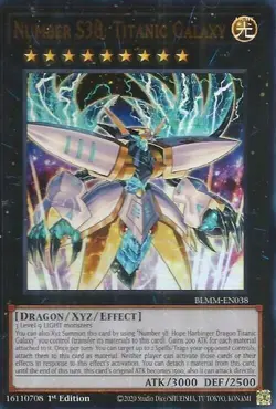 Number S38: Titanic Galaxy BLMM-EN038 YuGiOh Ultra Rare 1st Edition Near Mint - Image 1
