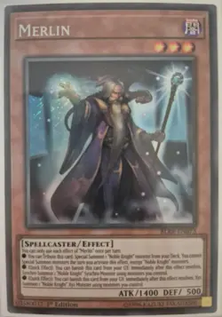 YuGiOh Merlin Secret Rare 1st Edition BLRR-EN073 - Image 1