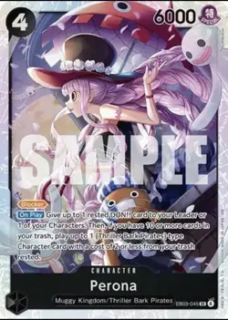 One Piece Heroines Edition English Perona EB03-045 SR NM - Image 1