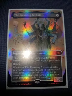 The Dawning Archaic NM BORDERLESS FOIL SECRETS OF STRIXHAVEN MTG - Image 1