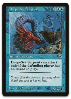 Deep-Sea Serpent (LP) Portal POR Magic MTG - Image 1